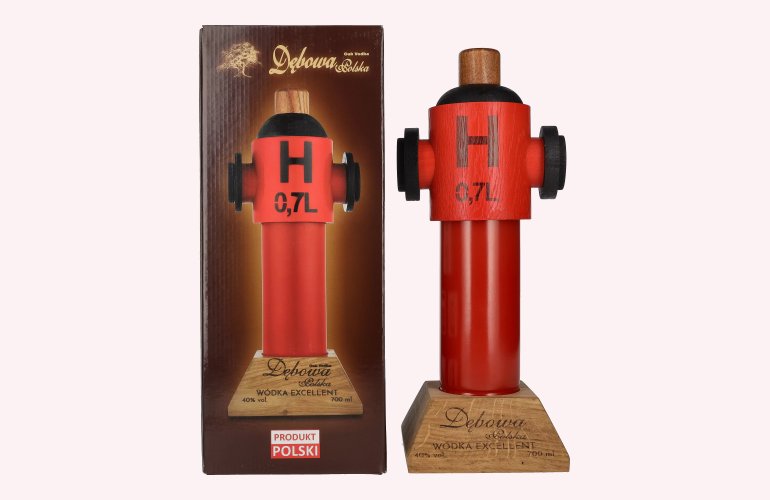 Debowa Wódka Hydrant 40% Vol. 0,7l in geschenkverpakking