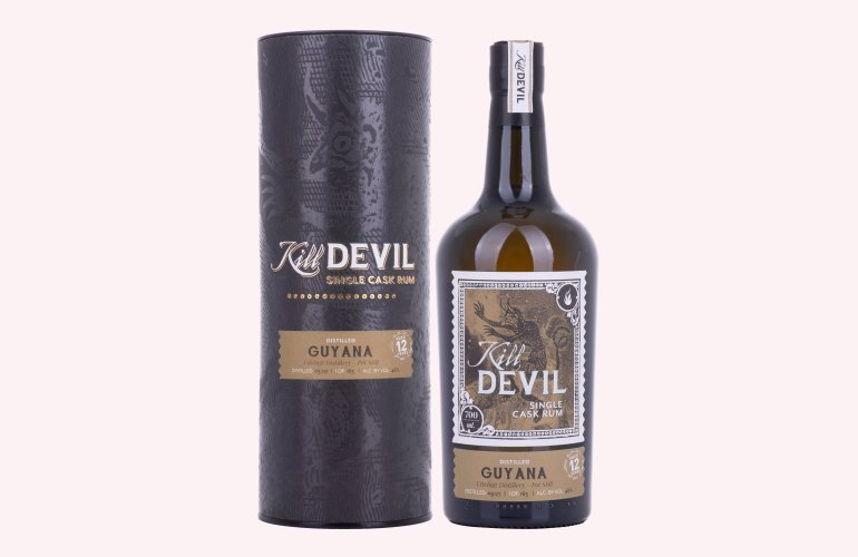 Hunter Laing Kill Devil Guyana 12 Years Old Single Cask Rum 2007 46% Vol. 0,7l en boîte cadeau