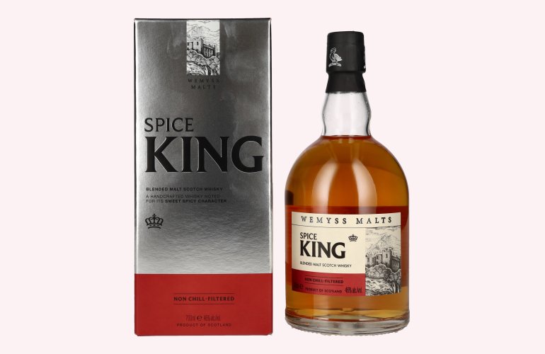 Wemyss Malts SPICE KING Blended Malt Scotch Whisky 46% Vol. 0,7l in Geschenkbox