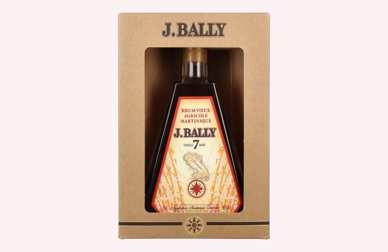 J. Bally Rhum Vieux Agricole Martinique 7 Ans D'Âge 45% Vol. 0,7l in geschenkverpakking