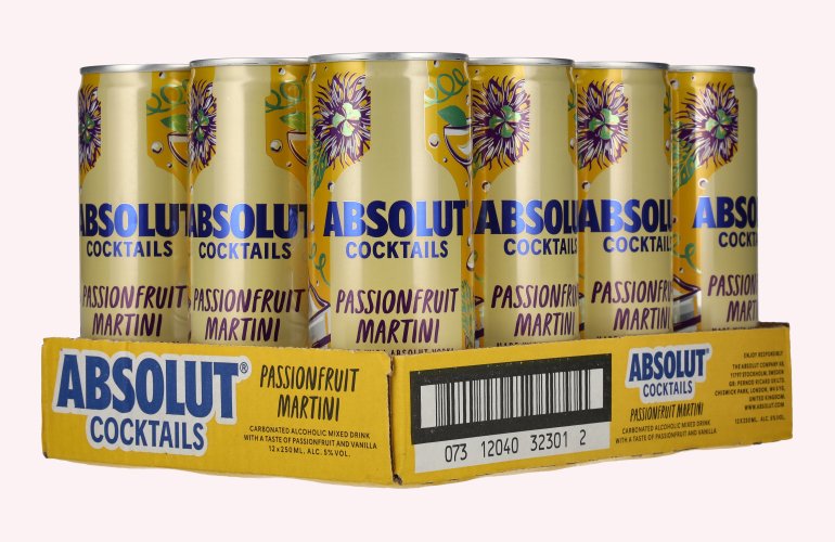 Absolut Cocktails Passionfruit Martini 5% Vol. 12x0,25l Dosen