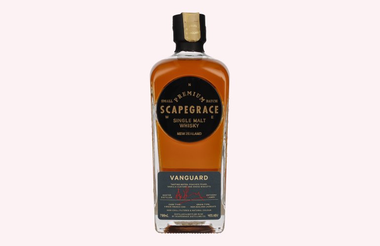 Scapegrace VANGUARD Newzealand Small Batch Single Malt Whisky 46% Vol. 0,7l