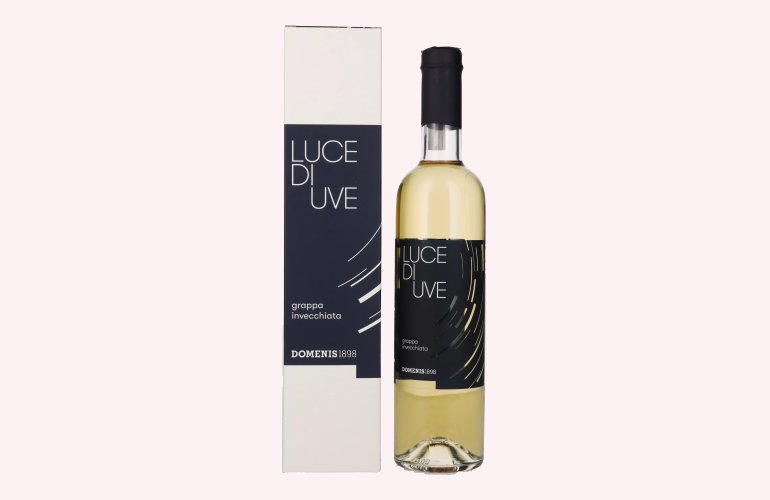 Domenis 1898 LUCE di UVE grappa invecchiata 38% Vol. 0,5l en boîte cadeau