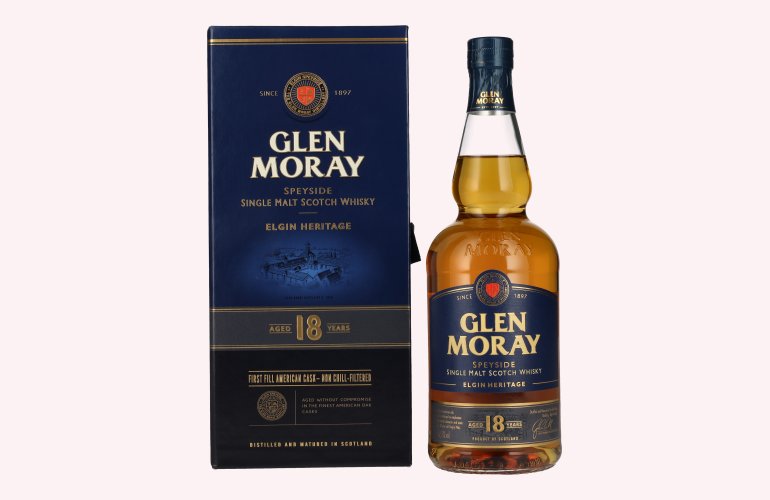 Glen Moray 18 Years Old Elgin Heritage First Fill American Cask 47,2% Vol. 0,7l in Geschenkbox