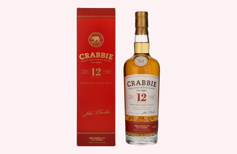 Crabbie's 12 Years Old SPEYSIDE Single Malt 40% Vol. 0,7l en boîte cadeau