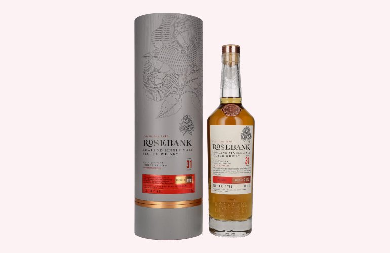 Rosebank 31 Years Old Lowland Single Malt Limited Release 2 2022 48,1% Vol. 0,7l en boîte cadeau