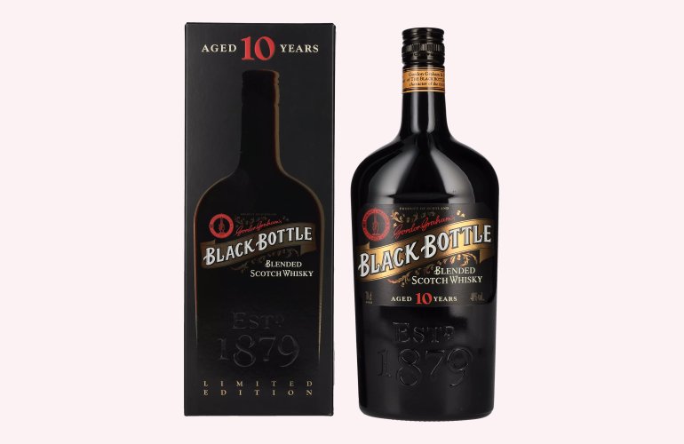 Black Bottle 10 Years Old Blended Scotch Whisky 40% Vol. 0,7l en boîte cadeau