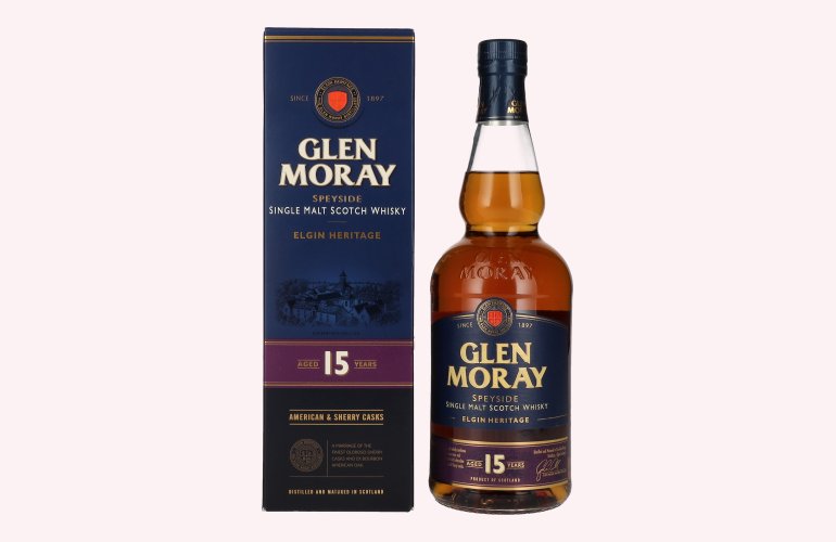 Glen Moray 15 Years Old Elgin Heritage 40% Vol. 0,7l in geschenkverpakking