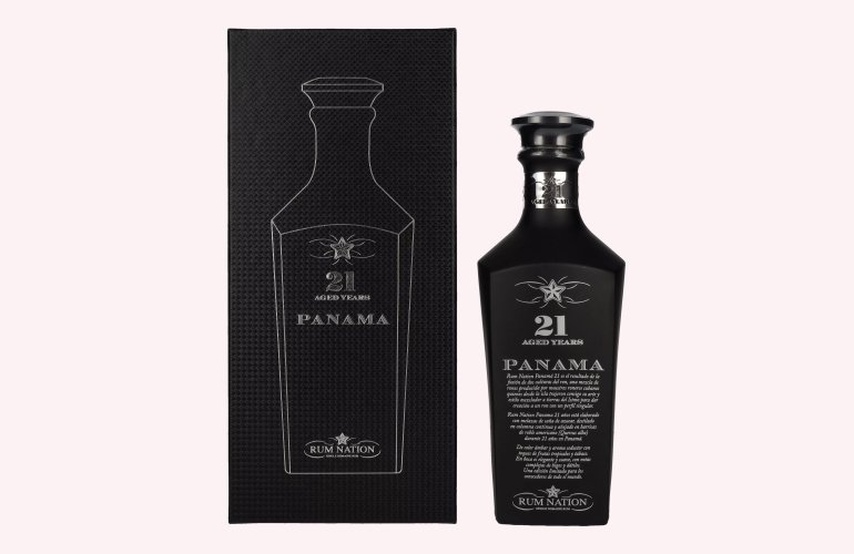 Rum Nation Panama 21 Years Old Black Edition 43% Vol. 0,7l en boîte cadeau