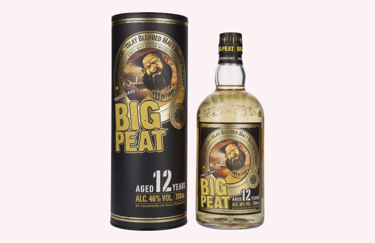 Douglas Laing BIG PEAT 12 Years Old Islay Blended Malt 46% Vol. 0,7l in geschenkverpakking