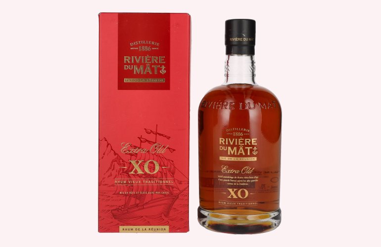 Rivière Du Mat Rhum Vieux Traditionnel XO 42% Vol. 0,7l en boîte cadeau