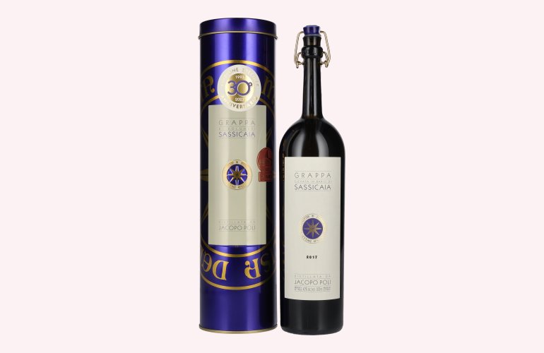 Poli Grappa di Bolgheri Sassicaia Poli 40% Vol. 0,5l in Tinbox