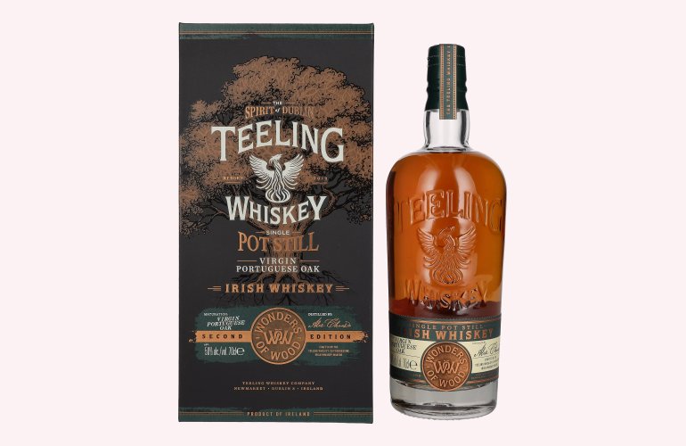 Teeling Whiskey Single Pot Still WONDERS OF WOOD Virgin Portuguese Oak Second Edition 50% Vol. 0,7l en boîte cadeau