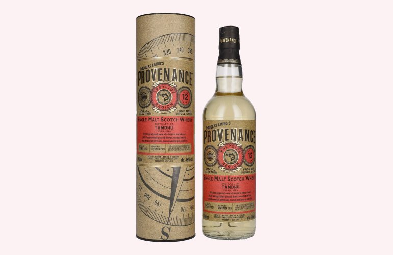 Douglas Laing PROVENANCE Tamdhu 12 Years Old Single Cask Malt 2007 46% Vol. 0,7l en boîte cadeau