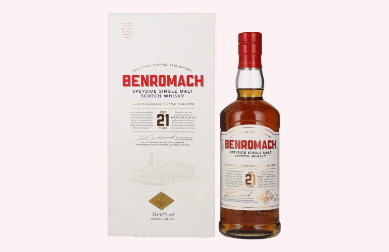 Benromach 21 Years Old Speyside Single Malt 43% Vol. 0,7l in geschenkverpakking