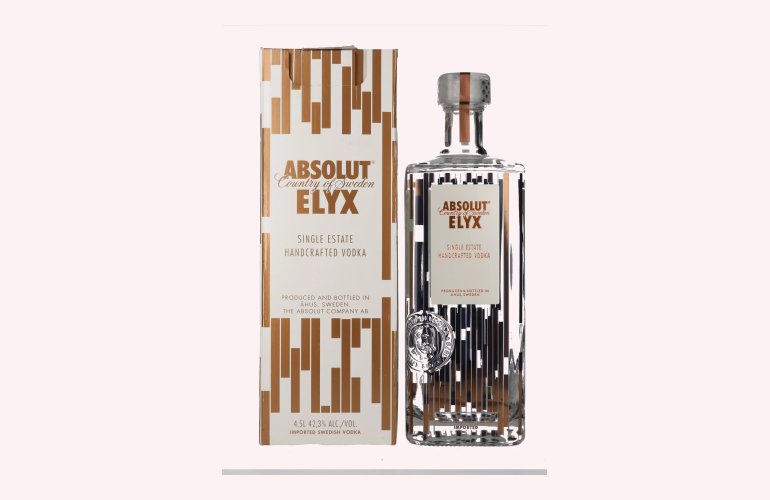 Absolut Vodka ELYX 42,3% Vol. 4,5l in geschenkverpakking