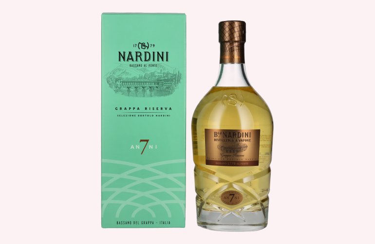 Nardini Grappa Riserva 7 ANNI 45% Vol. 0,7l en boîte cadeau