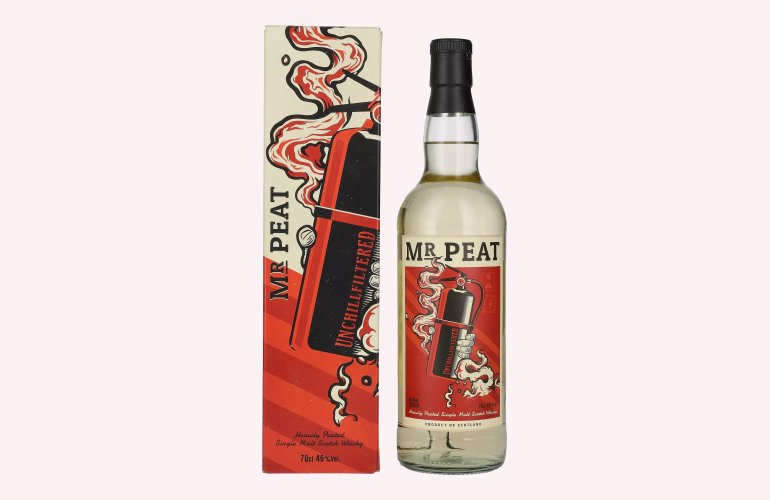 Mr. Peat Heavily Peated Single Malt Scotch Whisky 46% Vol. 0,7l in geschenkverpakking