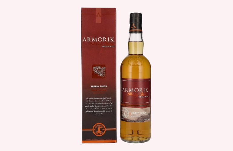 Armorik SHERRY CASK Whisky Breton Single Malt 40% Vol. 0,7l in geschenkverpakking