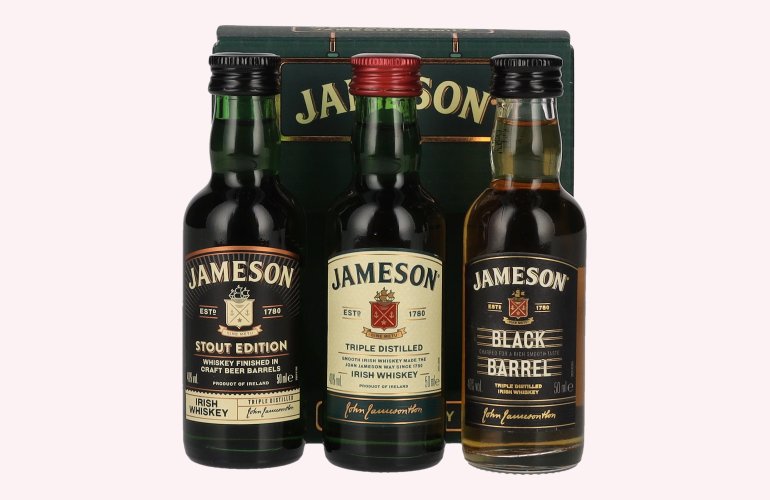 Jameson Triple Distilled Irish Whiskey 40% Vol. 3x0,05l