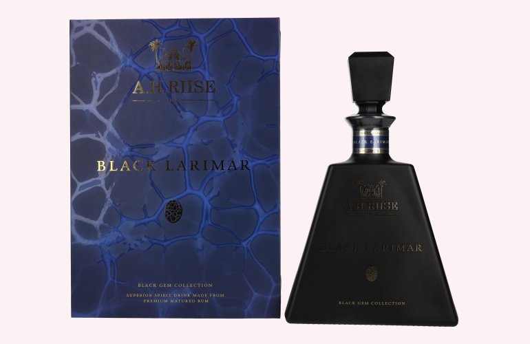 A.H. Riise Black BLACK LARIMAR Gem Collection Spirit Drink 45,2% Vol. 0,7l in Giftbox