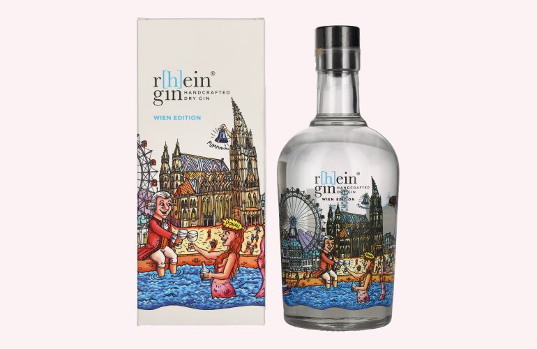 r[h]eingin Handcrafted Dry Gin Wien Edition 46% Vol. 0,5l en boîte cadeau