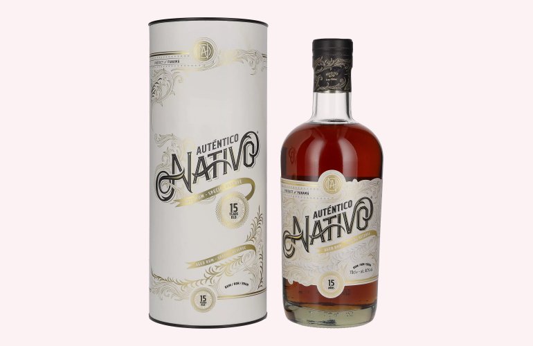 Auténtico Nativo 15 Years Old Rum 40% Vol. 0,7l in geschenkverpakking