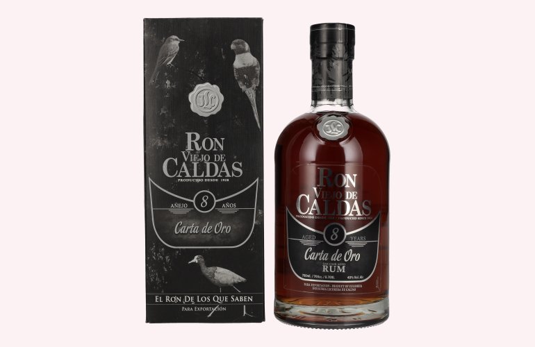 Ron Viejo de Caldas 8 Años 40% Vol. 0,7l in Geschenkbox