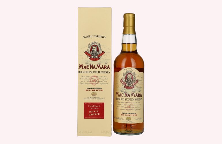 Gaelic Whisky MACNAMARA Rum Cask Finish Blended Scotch Whisky 40% Vol. 0,7l in Geschenkbox