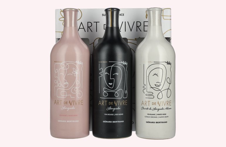 Gérard Bertrand Art de Vivre Languedoc Set 13,3% Vol. 3x0,75l in geschenkverpakking