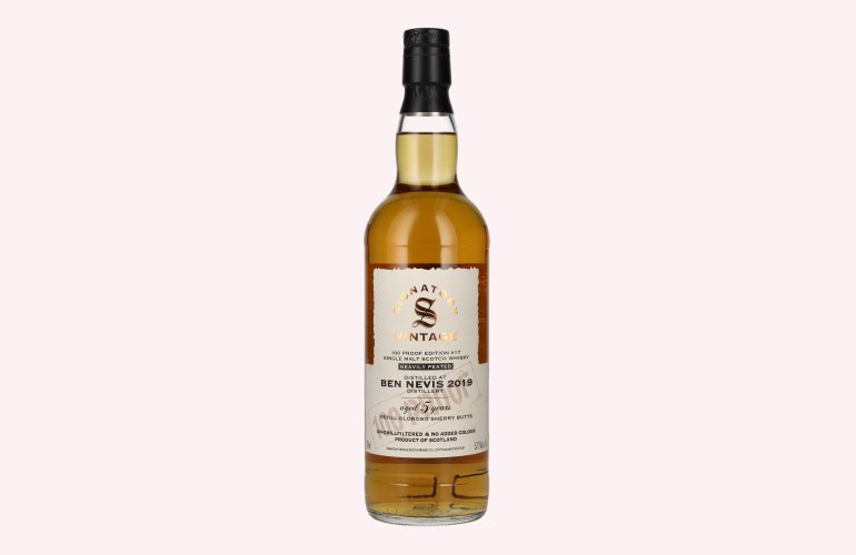 Signatory Vintage 100 Proof Edition BEN NEVIS PEATED 5 Years Old Single Malt #17 2019 57,1% Vol. 0,7l