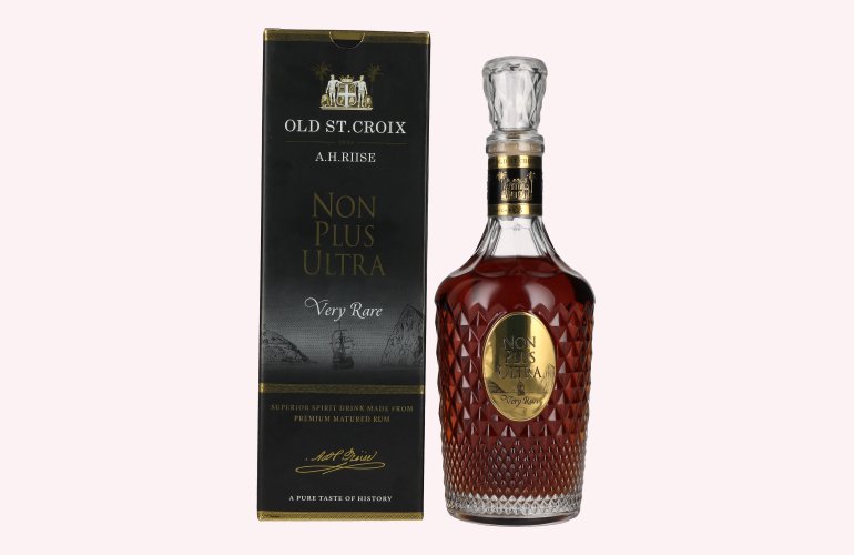 A.H. Riise Old St. Croix NON PLUS ULTRA Very Rare Spirit Drink 42% Vol. 0,7l en boîte cadeau