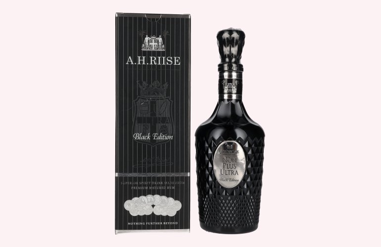 A.H. Riise NON PLUS ULTRA Black Edition Superior Spirit Drink 42% Vol. 0,7l in geschenkverpakking