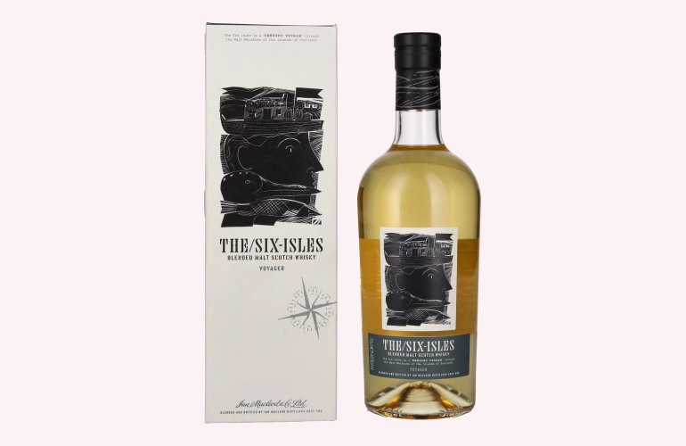 The Six Isles Blended Malt Scotch Whisky VOYAGER 46% Vol. 0,7l in geschenkverpakking