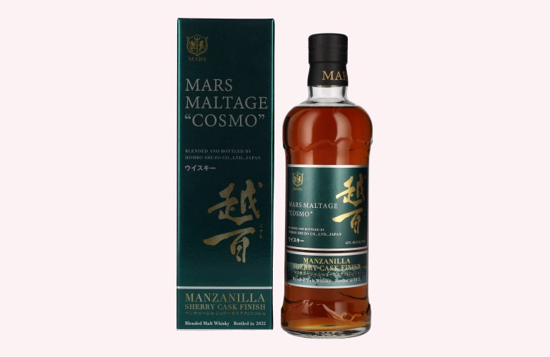 Mars Maltage COSMO Manzanilla Cask Finish Japan Whisky 42% Vol. 0,7l en boîte cadeau