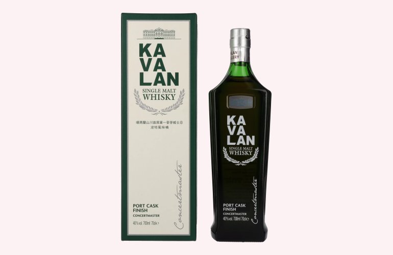 Kavalan CONCERTMASTER Port Cask Finish 40% Vol. 0,7l en boîte cadeau