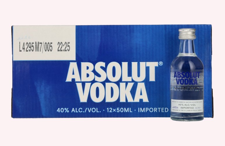 Absolut Vodka 40% Vol. 12x0,05l