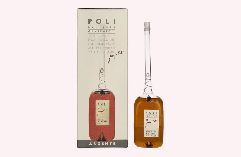 Poli Wine Brandy Arzente 40% Vol. 0,5l in geschenkverpakking