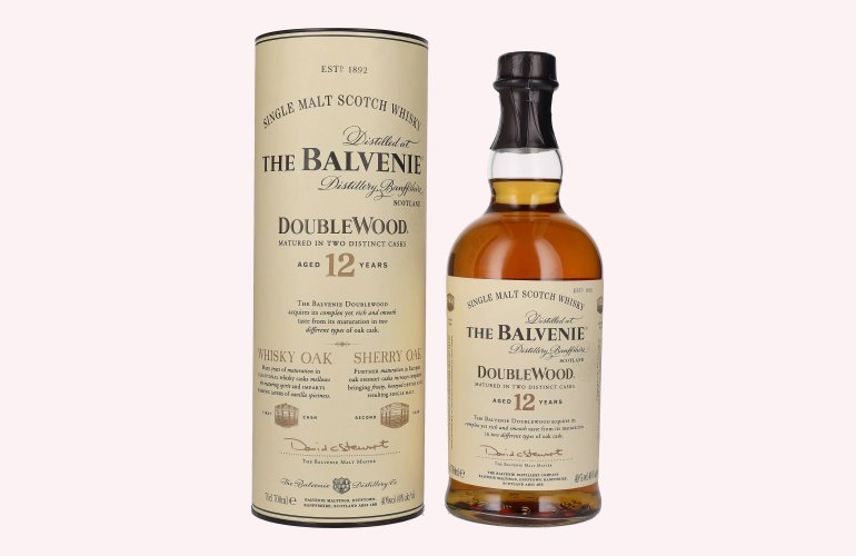 The Balvenie 12 Years Old Double Wood 40% Vol. 0,7l en boîte cadeau