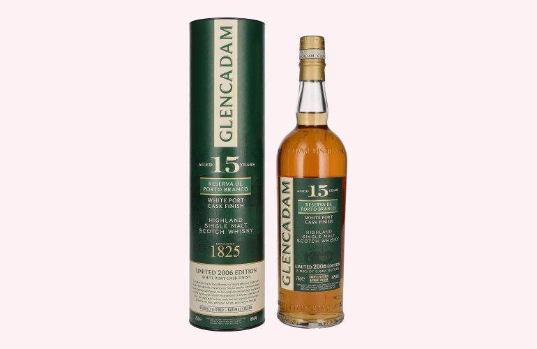 Glencadam 15 Years Old White Port Cask Finish Limited Edition 2006 46% Vol. 0,7l en boîte cadeau