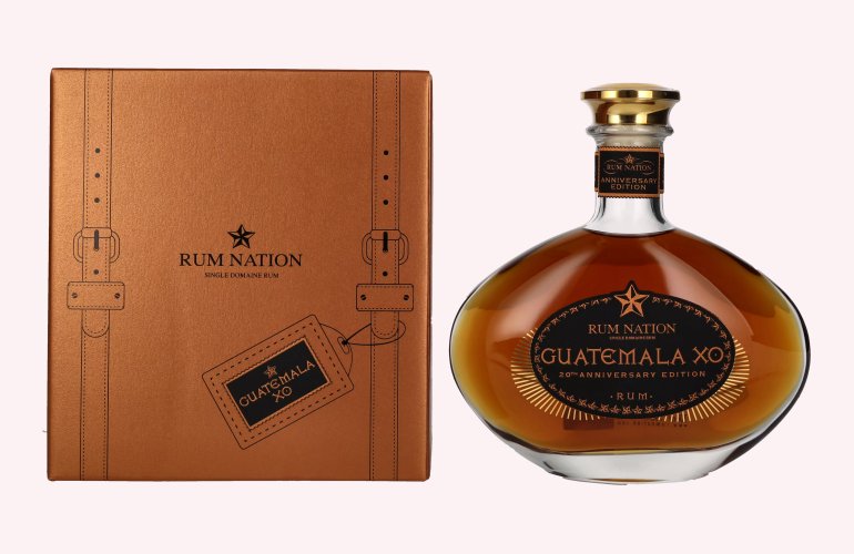 Rum Nation Guatemala XO 20th Anniversary Edition 40% Vol. 0,7l in geschenkverpakking