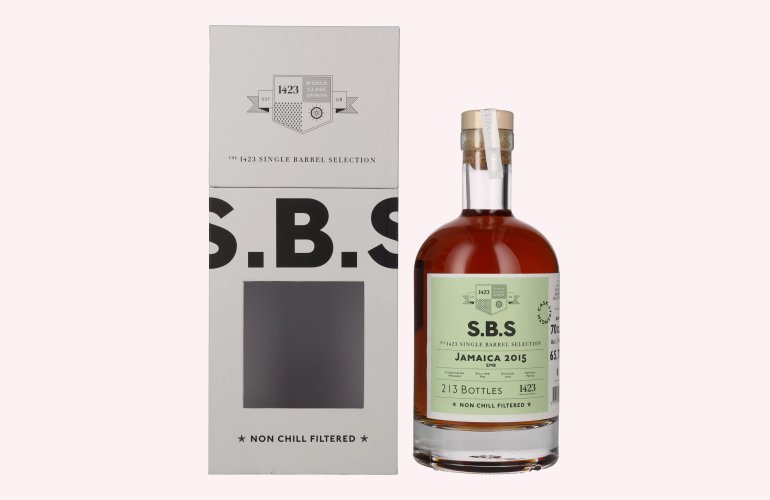 1423 S.B.S JAMAICA Single Barrel Selection 2015 65,7% Vol. 0,7l en boîte cadeau