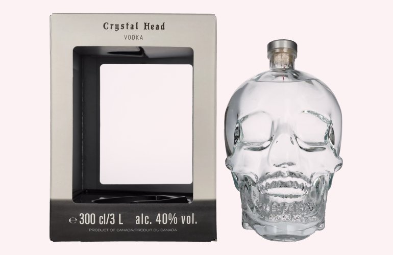 Crystal Head Vodka 40% Vol. 3l en boîte cadeau