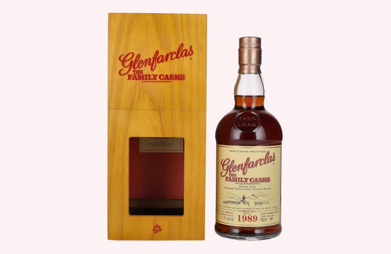 Glenfarclas THE FAMILY CASKS Single Cask SUMMER 2021 Sherry Butt 1989 51,9% Vol. 0,7l in Holzkiste