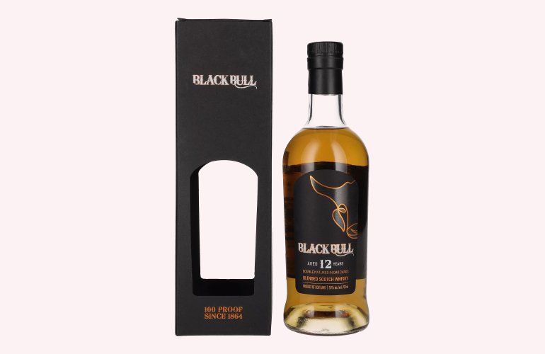 Duncan Taylor Black Bull 12 Years Old Blended Scotch Whisky 50% Vol. 0,7l en boîte cadeau