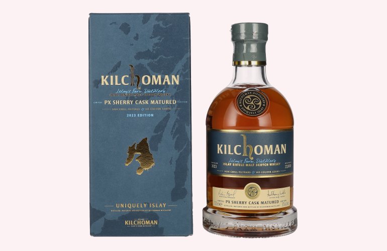 Kilchoman PX Sherry Cask Matured Islay Single Malt Scotch Whisky 2023 50% Vol. 0,7l in geschenkverpakking