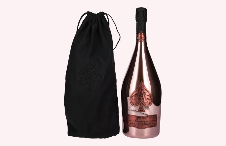 Armand de Brignac Champagne Rosé Brut 12,5% Vol. 1,5l in Velvet Bag