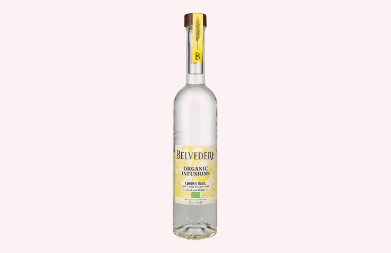 Belvedere Organic Infusions Lemon & Basil Flavoured Vodka 40% Vol. 0,7l