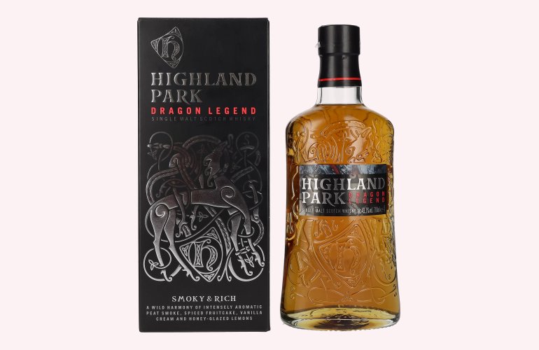 Highland Park DRAGON LEGEND Single Malt Scotch Whisky 43,1% Vol. 0,7l en boîte cadeau