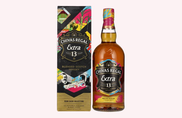 Chivas Regal EXTRA 13 Years Old RUM CASKS Finish 40% Vol. 1l en boîte cadeau